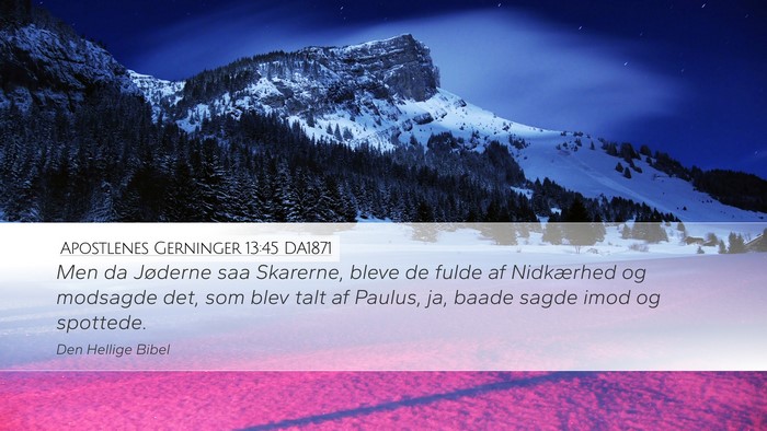 Apostlenes Gerninger 13:45 DA1871 Bible Verse Image