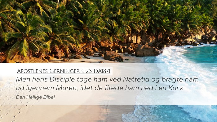 Apostlenes Gerninger 9:25 DA1871 Bible Verse Image