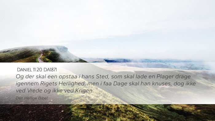 Daniel 11:20 DA1871 Bible Verse Image