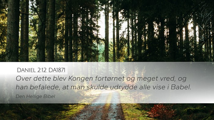 Daniel 2:12 DA1871 Bible Verse Image