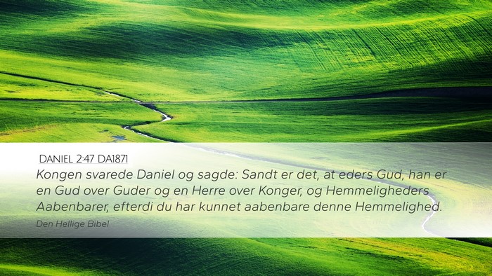 Daniel 2:47 DA1871 Bible Verse Image