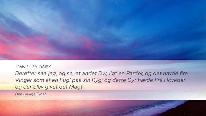 Daniel 7:6 DA1871 Bible Verse Image