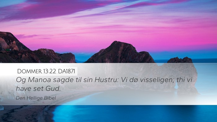 Dommer 13:22 DA1871 Bible Verse Image