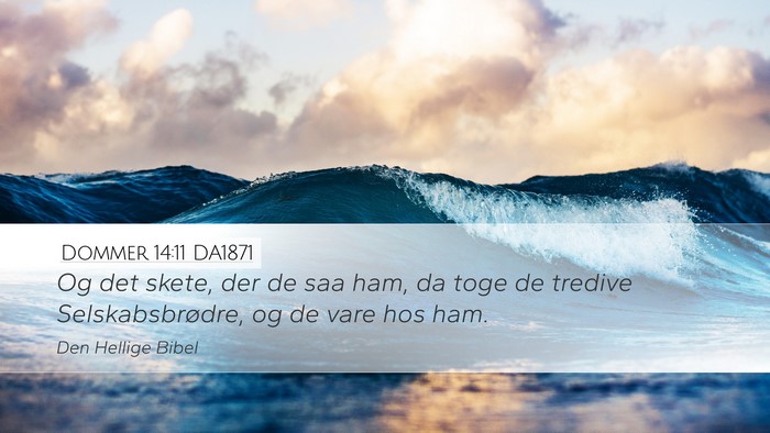 Dommer 14:11 DA1871 Bible Verse Image