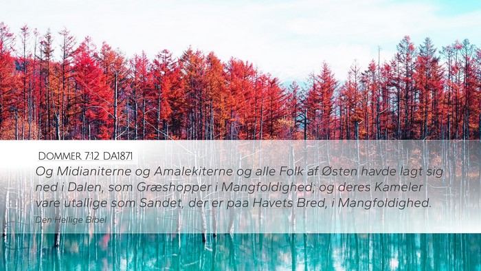 Dommer 7:12 DA1871 Bible Verse Image