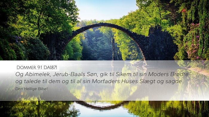 Dommer 9:1 DA1871 Bible Verse Image