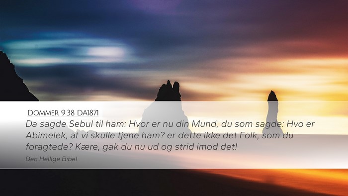 Dommer 9:38 DA1871 Bible Verse Image