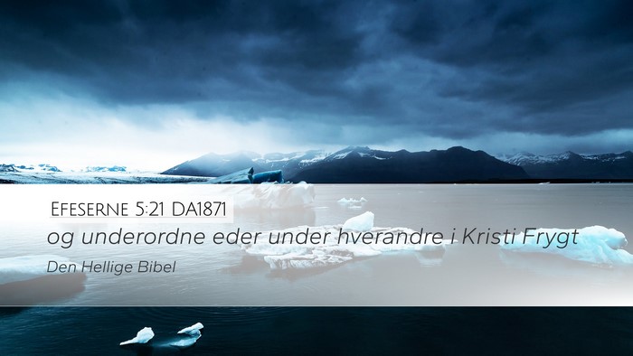 Efeserne 5:21 DA1871 Bible Verse Image