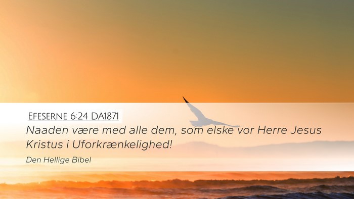 Efeserne 6:24 DA1871 Bible Verse Image