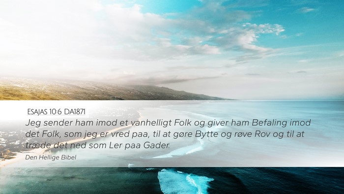 Esajas 10:6 DA1871 Bible Verse Image