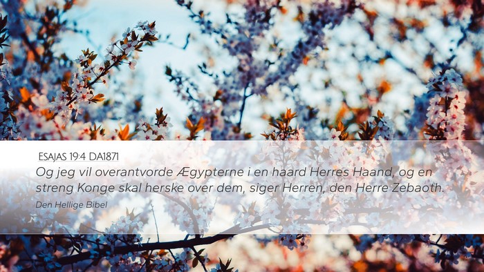 Esajas 19:4 DA1871 Bible Verse Image