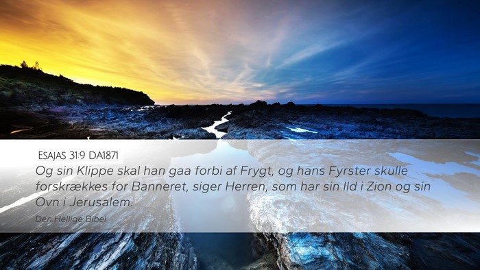 Esajas 31:9 DA1871 Bible Verse Image