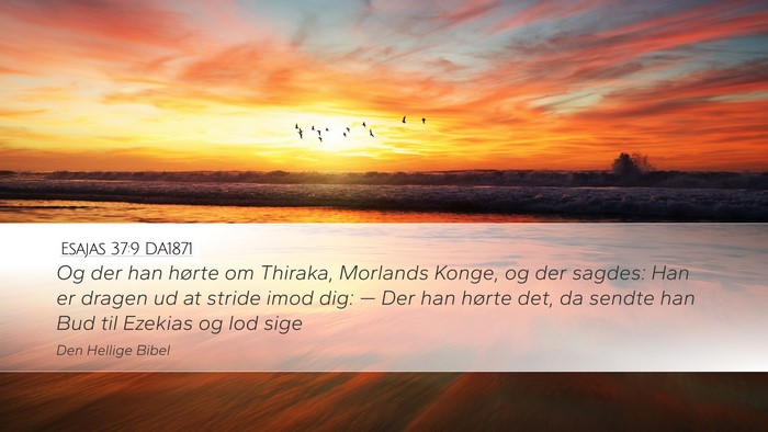 Esajas 37:9 DA1871 Bible Verse Image
