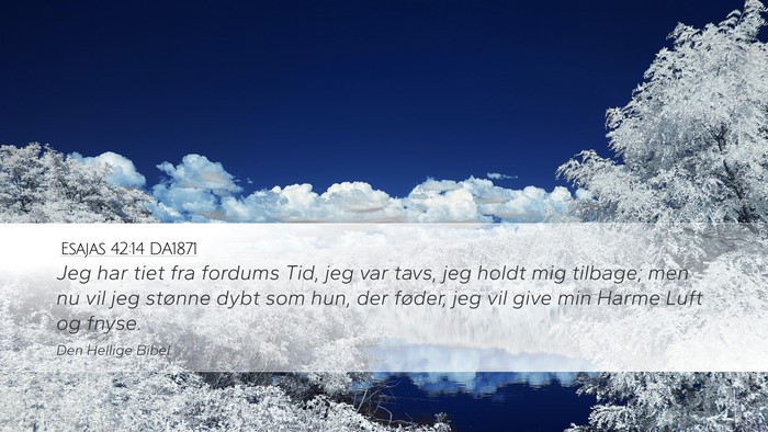 Esajas 42:14 DA1871 Bible Verse Image