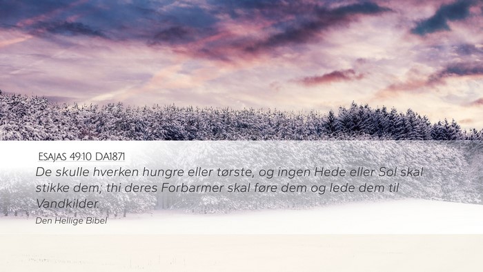 Esajas 49:10 DA1871 Bible Verse Image