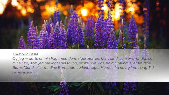 Esajas 59:21 DA1871 Bible Verse Image