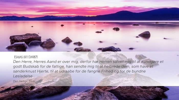 Esajas 61:1 DA1871 Bible Verse Image