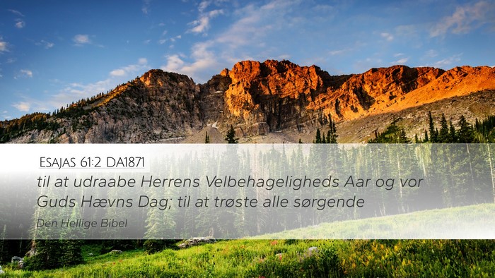 Esajas 61:2 DA1871 Bible Verse Image