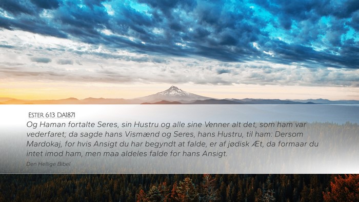 Ester 6:13 DA1871 Bible Verse Image