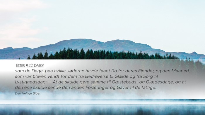 Ester 9:22 DA1871 Bible Verse Image