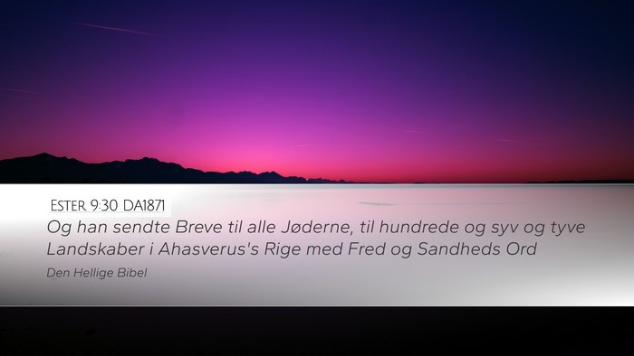 Ester 9:30 DA1871 Bible Verse Image