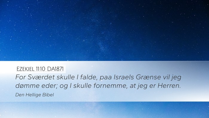 Ezekiel 11:10 DA1871 Bible Verse Image