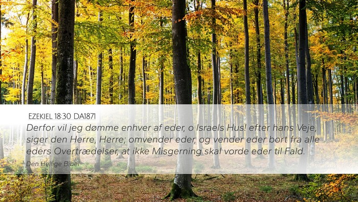 Ezekiel 18:30 DA1871 Bible Verse Image