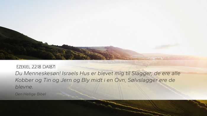 Ezekiel 22:18 DA1871 Bible Verse Image