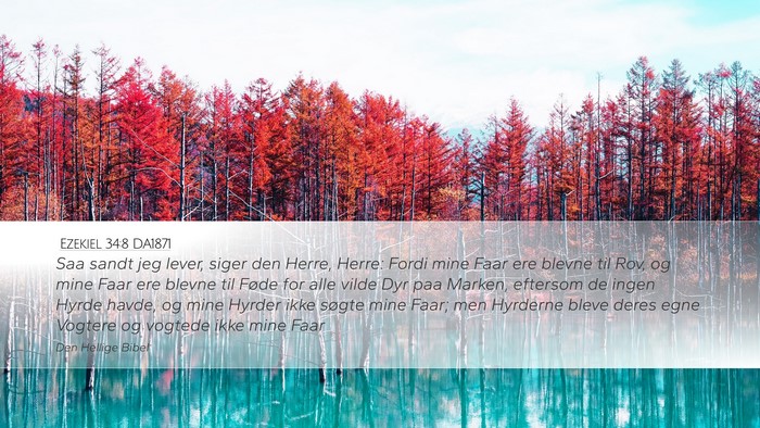 Ezekiel 34:8 DA1871 Bible Verse Image