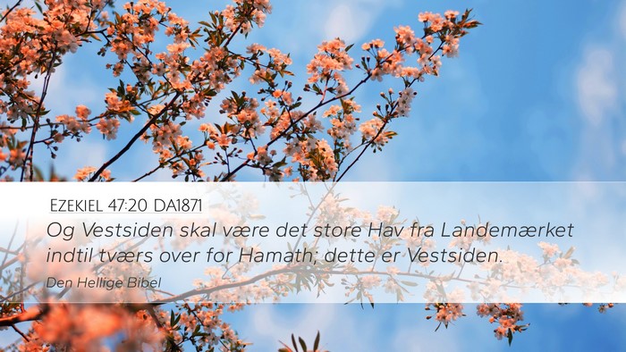 Ezekiel 47:20 DA1871 Bible Verse Image