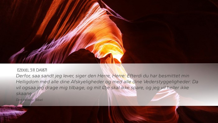 Ezekiel 5:11 DA1871 Bible Verse Image
