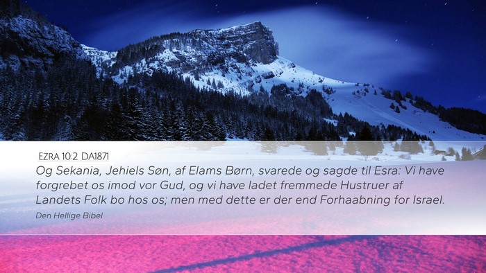 Ezra 10:2 DA1871 Bible Verse Image