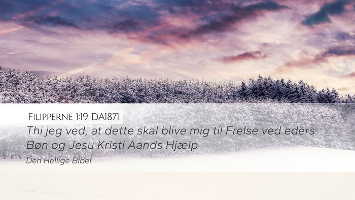 Filipperne 1:19 DA1871 Bible Verse Image