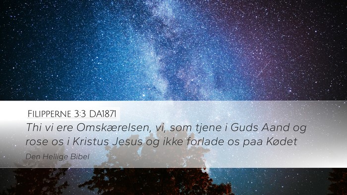 Filipperne 3:3 DA1871 Bible Verse Image