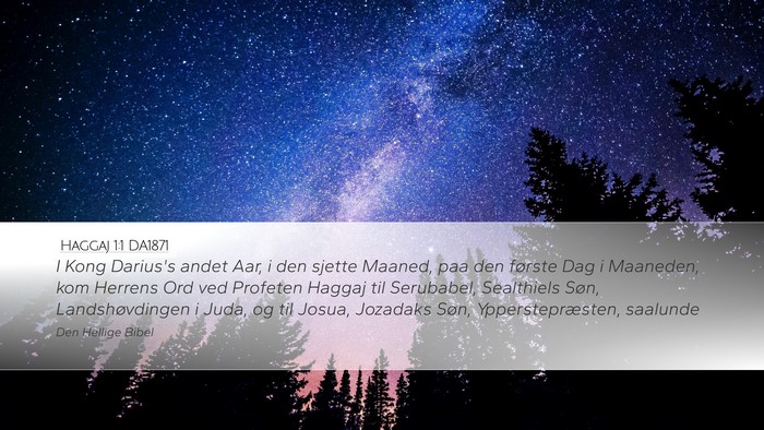 Haggaj 1:1 DA1871 Bible Verse Image