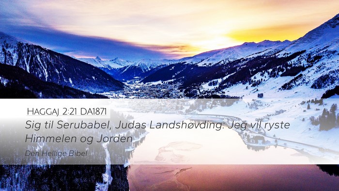 Haggaj 2:21 DA1871 Bible Verse Image