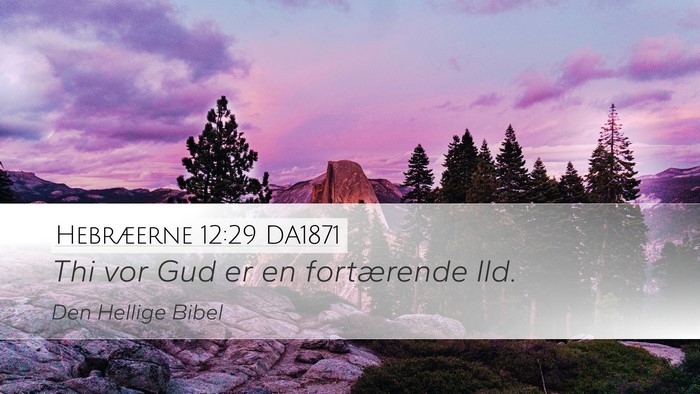 Hebræerne 12:29 DA1871 Bible Verse Image