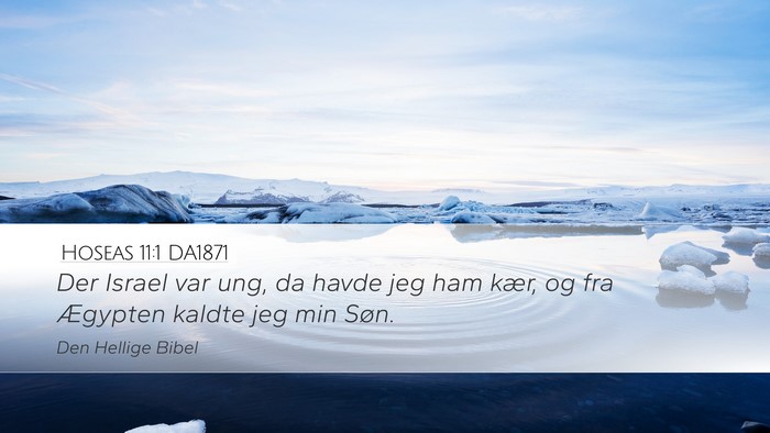 Hoseas 11:1 DA1871 Bible Verse Image