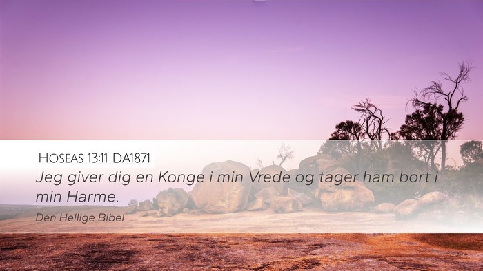 Hoseas 13:11 DA1871 Bible Verse Image