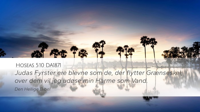 Hoseas 5:10 DA1871 Bible Verse Image