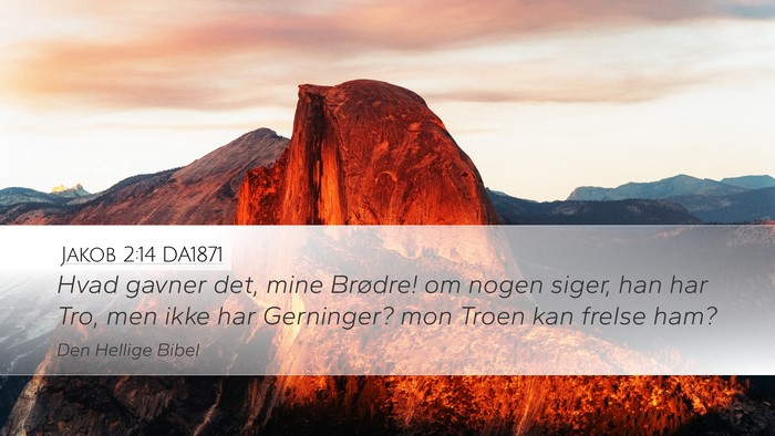 Jakob 2:14 DA1871 Bible Verse Image