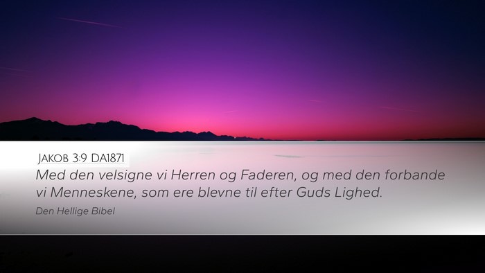 Jakob 3:9 DA1871 Bible Verse Image