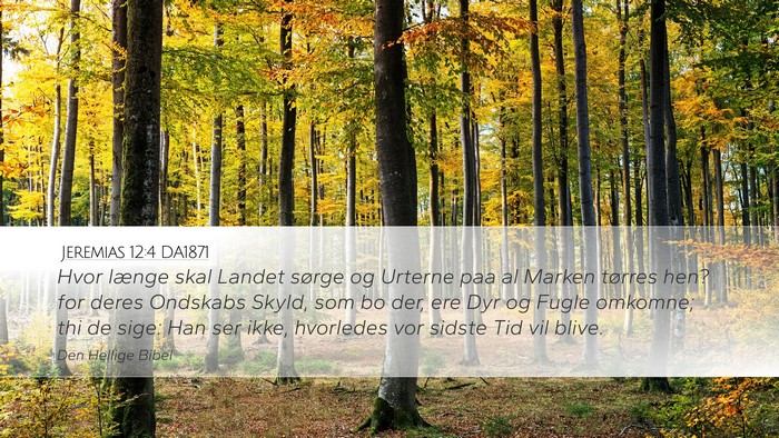 Jeremias 12:4 DA1871 Bible Verse Image