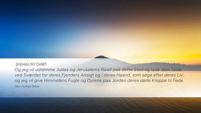 Jeremias 19:7 DA1871 Bible Verse Image