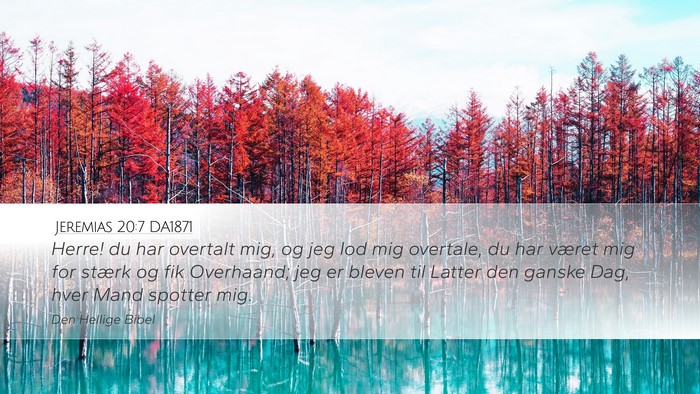 Jeremias 20:7 DA1871 Bible Verse Image