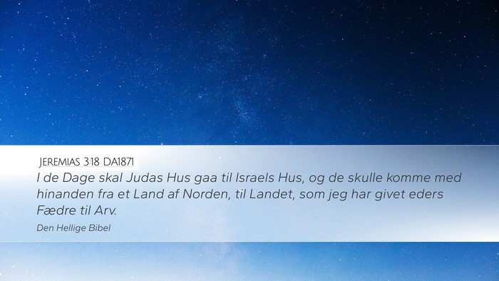 Jeremias 3:18 DA1871 Bible Verse Image