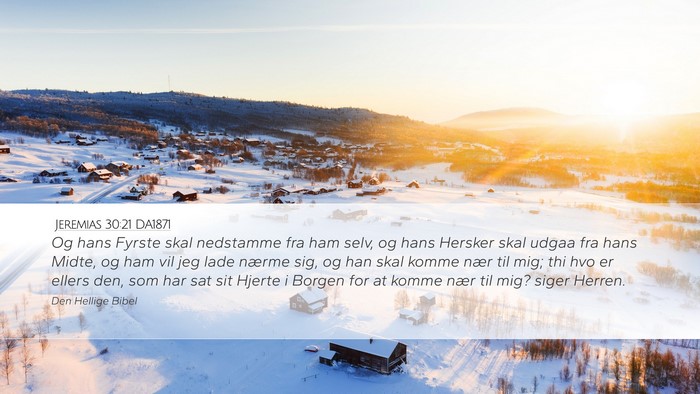 Jeremias 30:21 DA1871 Bible Verse Image