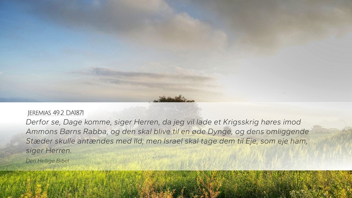 Jeremias 49:2 DA1871 Bible Verse Image
