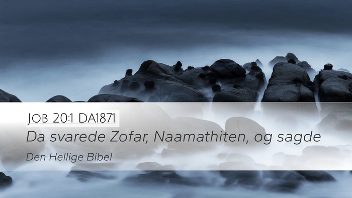 Job 20:1 DA1871 Bible Verse Image
