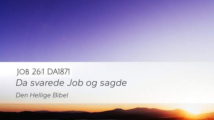 Job 26:1 DA1871 Bible Verse Image